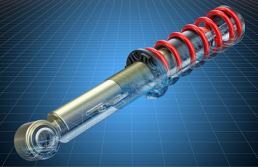 Visualização digital de um componente industrial, representando o uso da tecnologia na gestão de peças e manutenção para otimizar processos e reduzir custos.