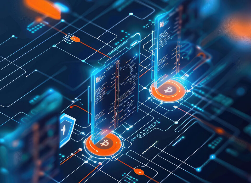 Interface digital simulando fluxos de dados técnicos e engenharia conectada, representando a integração entre design, produção e pós-venda com a plataforma Zeitten