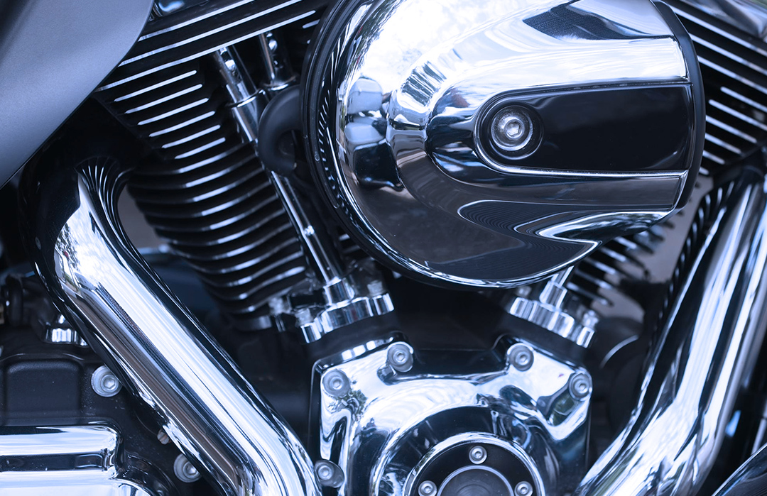 detalhe para uma motor mecânico representando gestão de peças no pós-venda